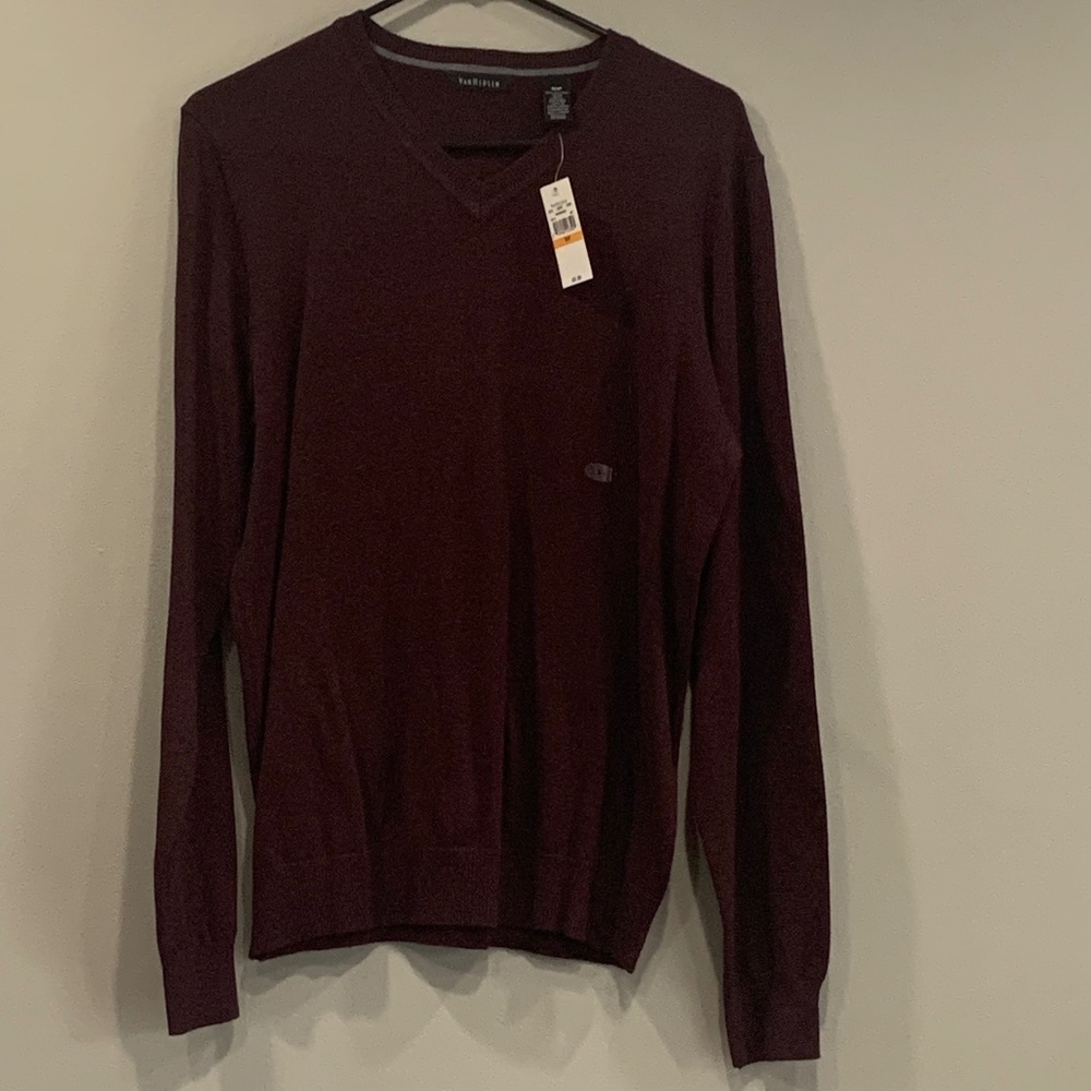 VanHeusen Cotton V Neck Sweater